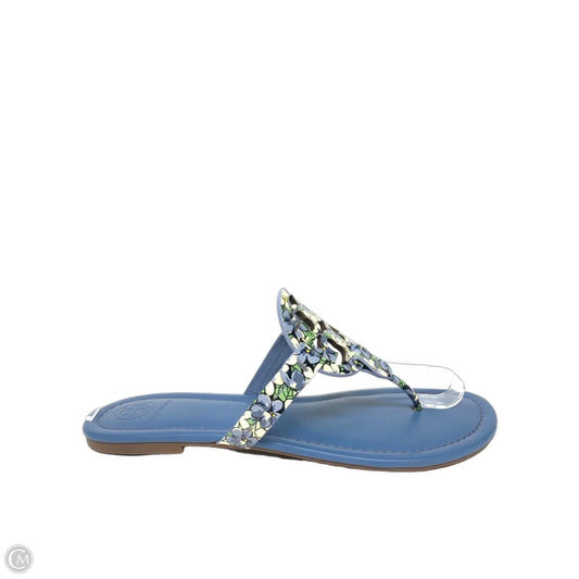 Sandals Designer By Tory Burch In Blue, Size: 8