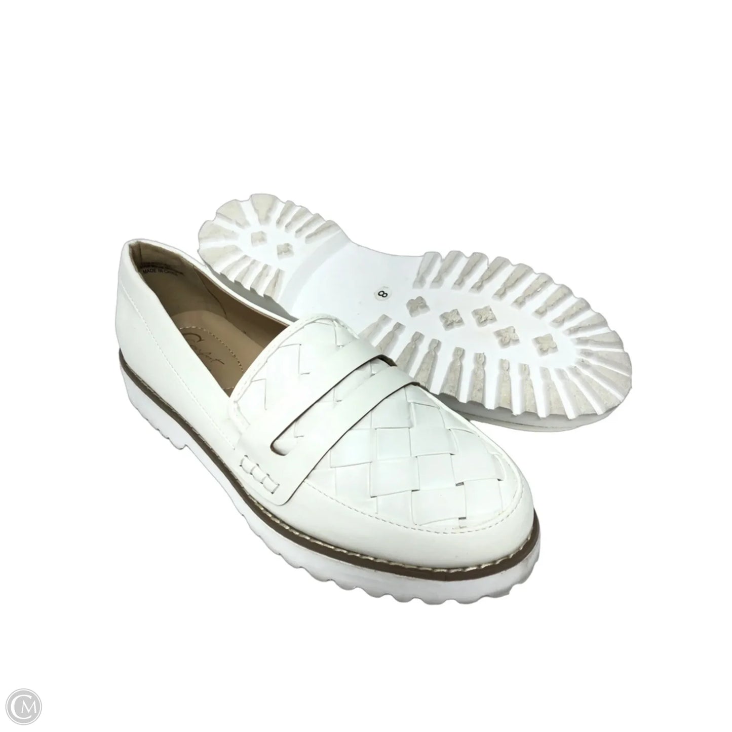 Shoes Flats By Cato In White, Size: 8