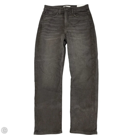 Jeans Straight By Loft In Black Denim, Size: 6