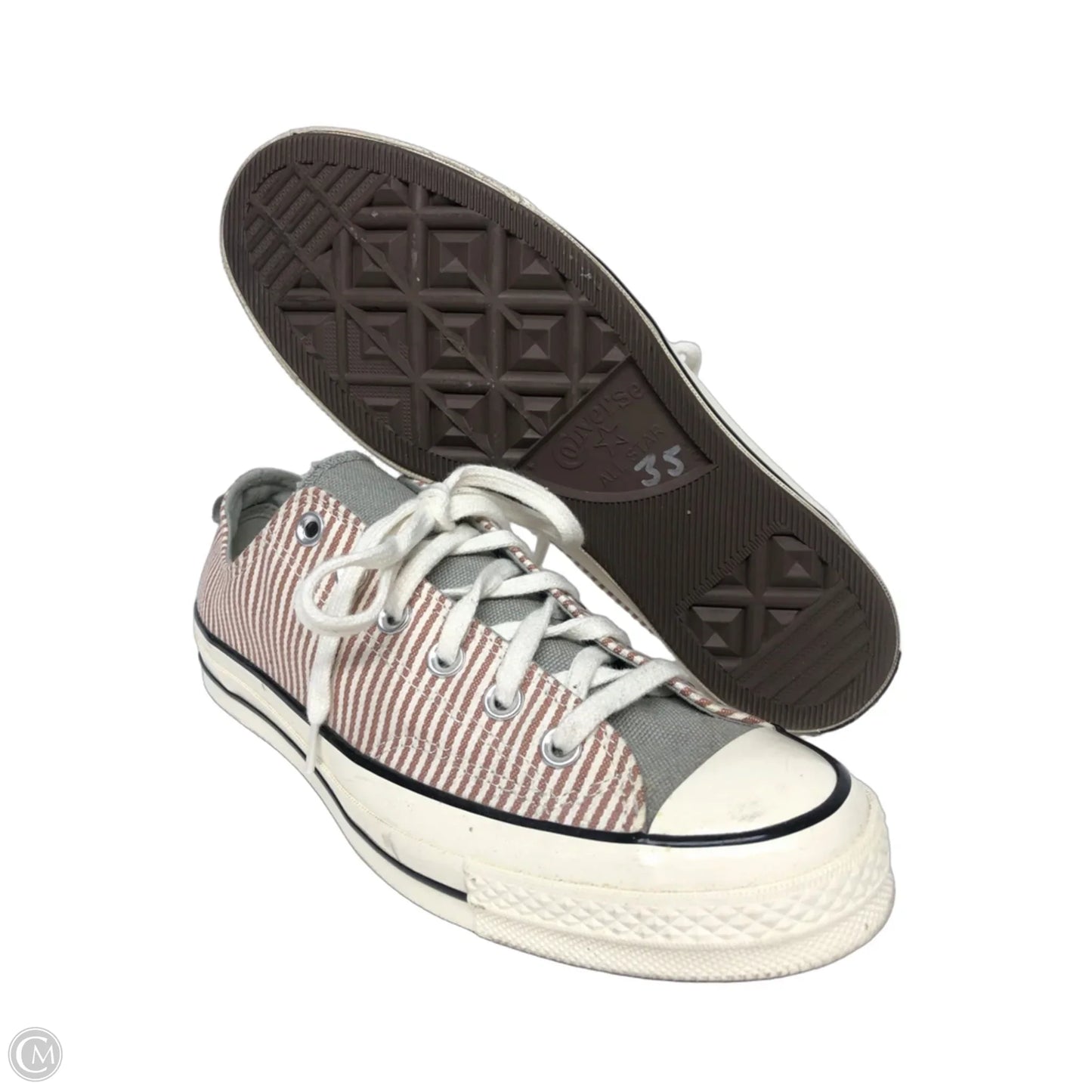 Shoes Sneakers By Converse In Brown & White, Size: 9.5
