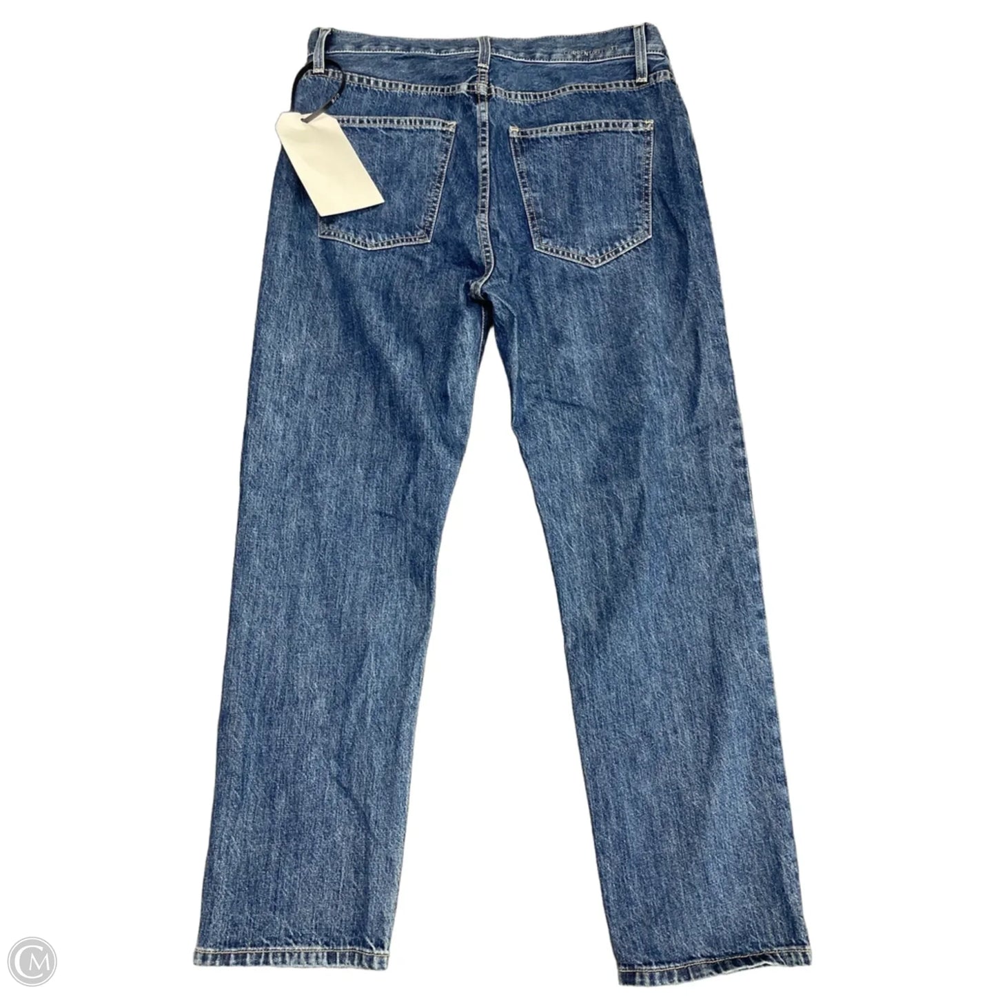 Jeans Straight By Current/elliott In Blue Denim, Size: 10