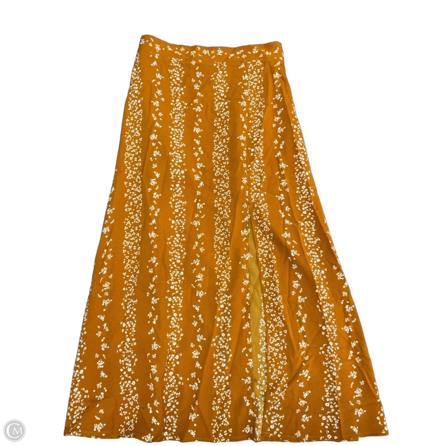 Skirt Set 2pc By Bcbg In White & Yellow, Size: M