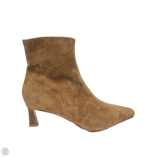 Boots Ankle Heels By Steve Madden In Tan, Size: 10
