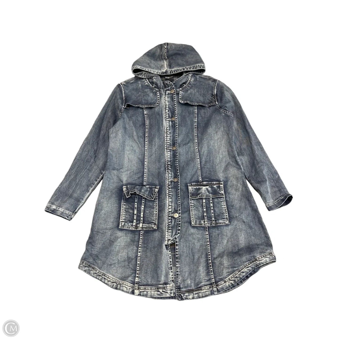 Jacket Other By Ethyl In Blue Denim, Size: Xl