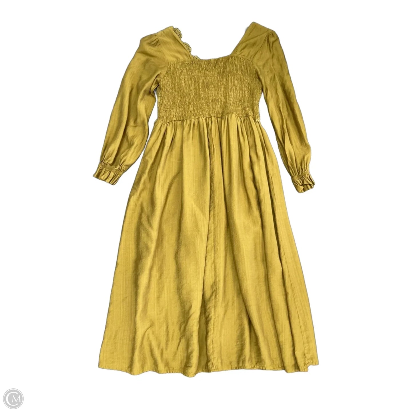 Dress Casual Midi By Cmf In Green, Size: L