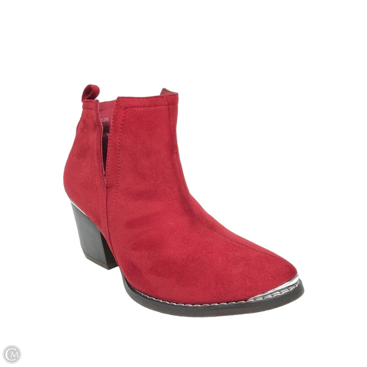 Boots Ankle Heels By Journee In Red, Size: 6.5
