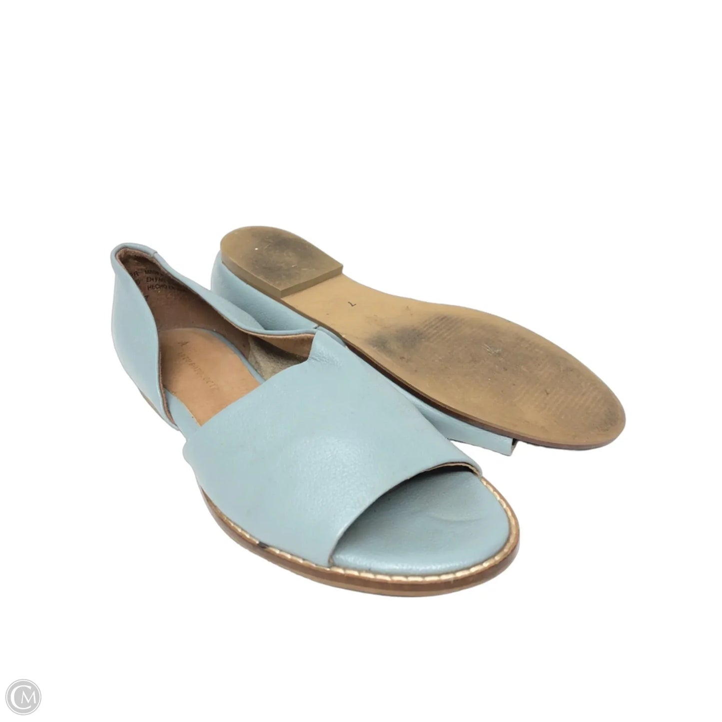 Sandals Flats By Anthropologie In Blue, Size: 7