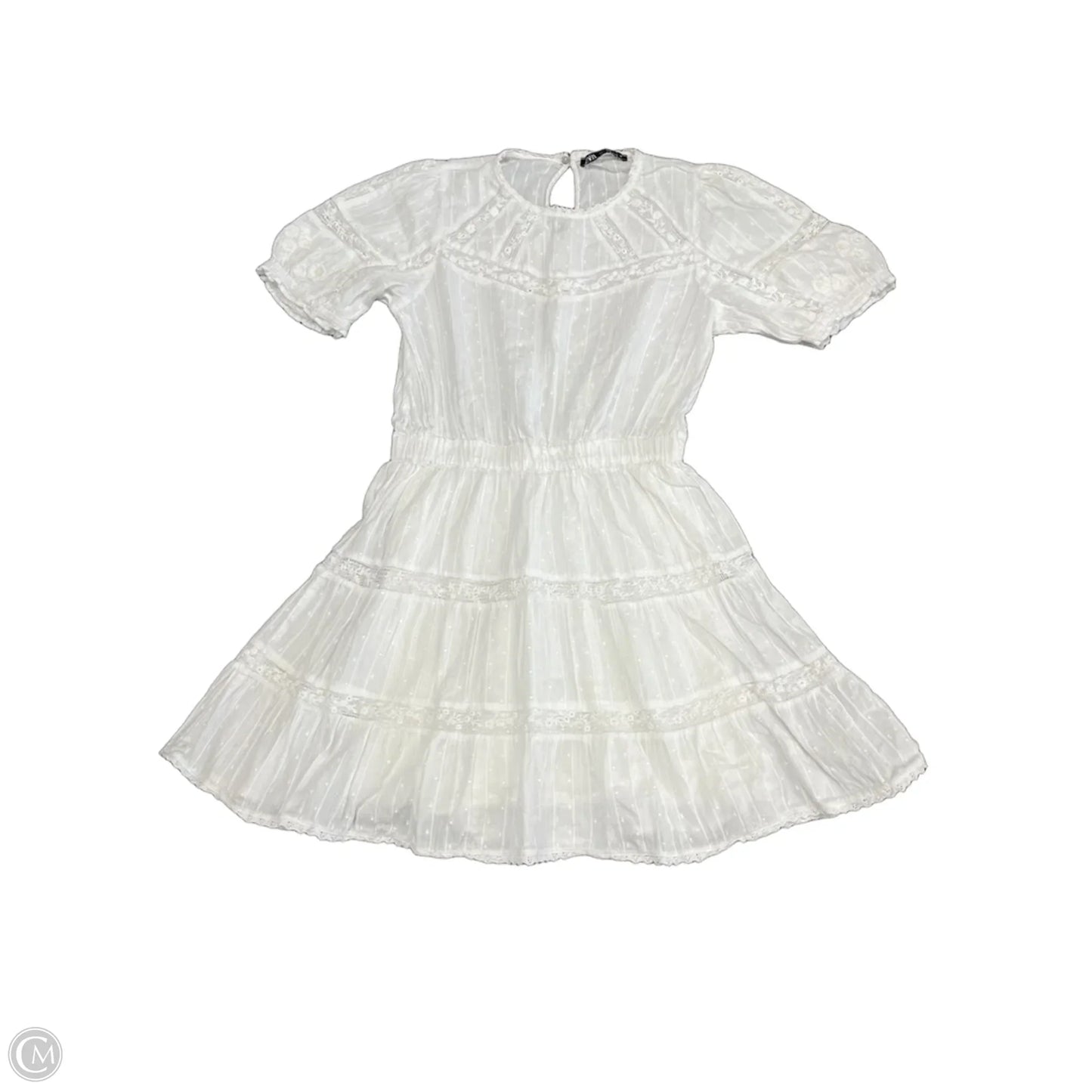 Dress Casual Short By Zara In White, Size: S