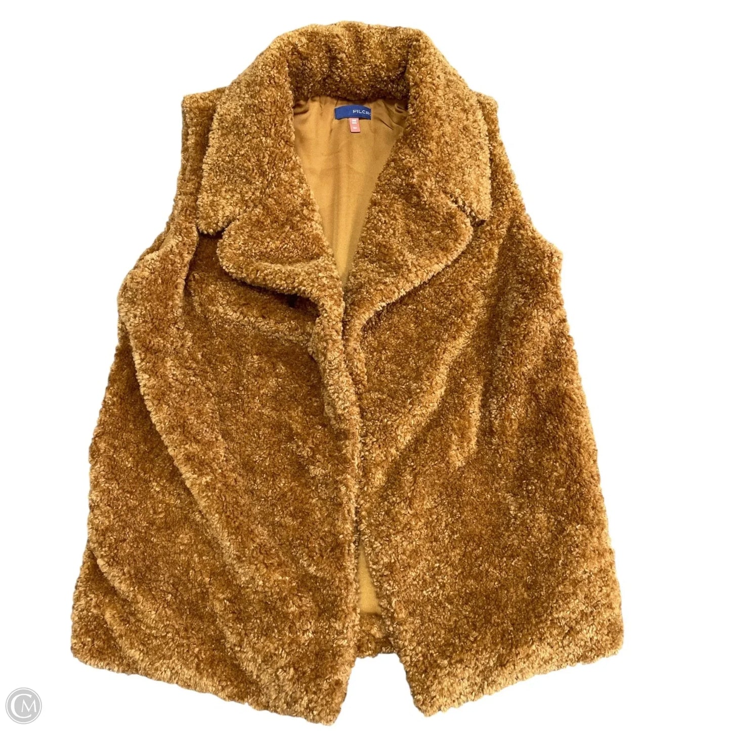 Vest Faux Fur & Sherpa By Pilcro In Tan, Size: Osfm