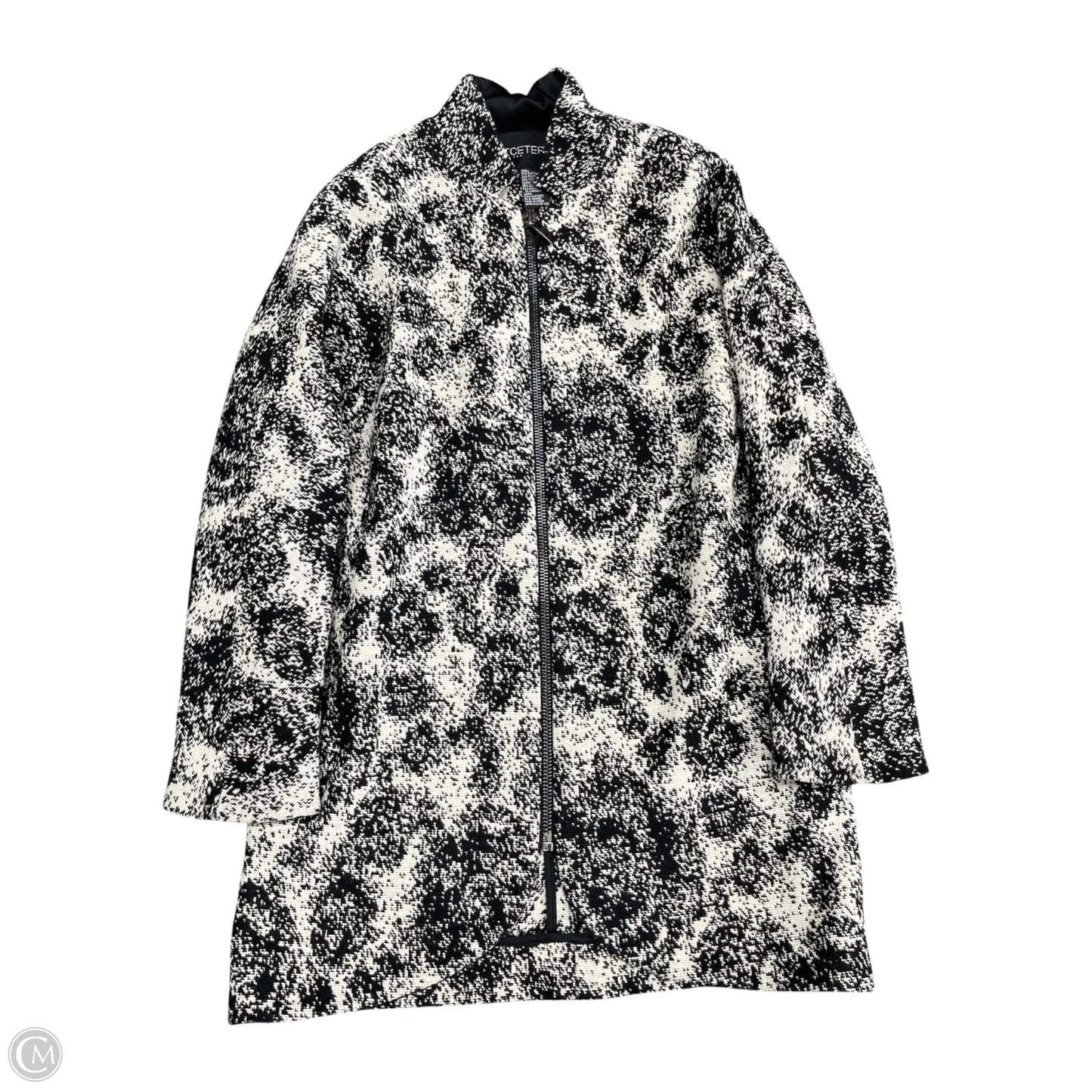 Jacket Other By Etcetra In Black & Cream, Size: 0