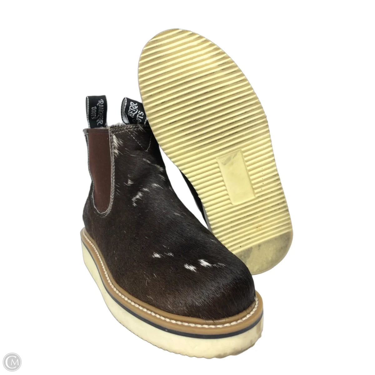 Boots Ankle Flats By Cmb In Brown, Size: 6.5