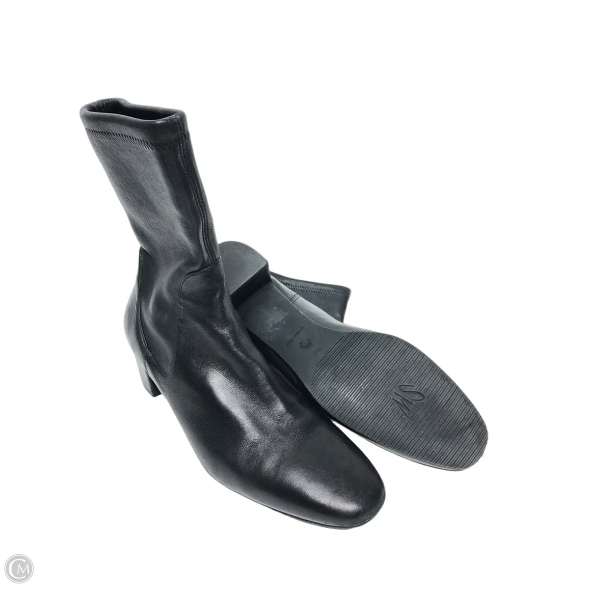 Boots Designer By Stuart Weitzman In Black, Size: 8.5