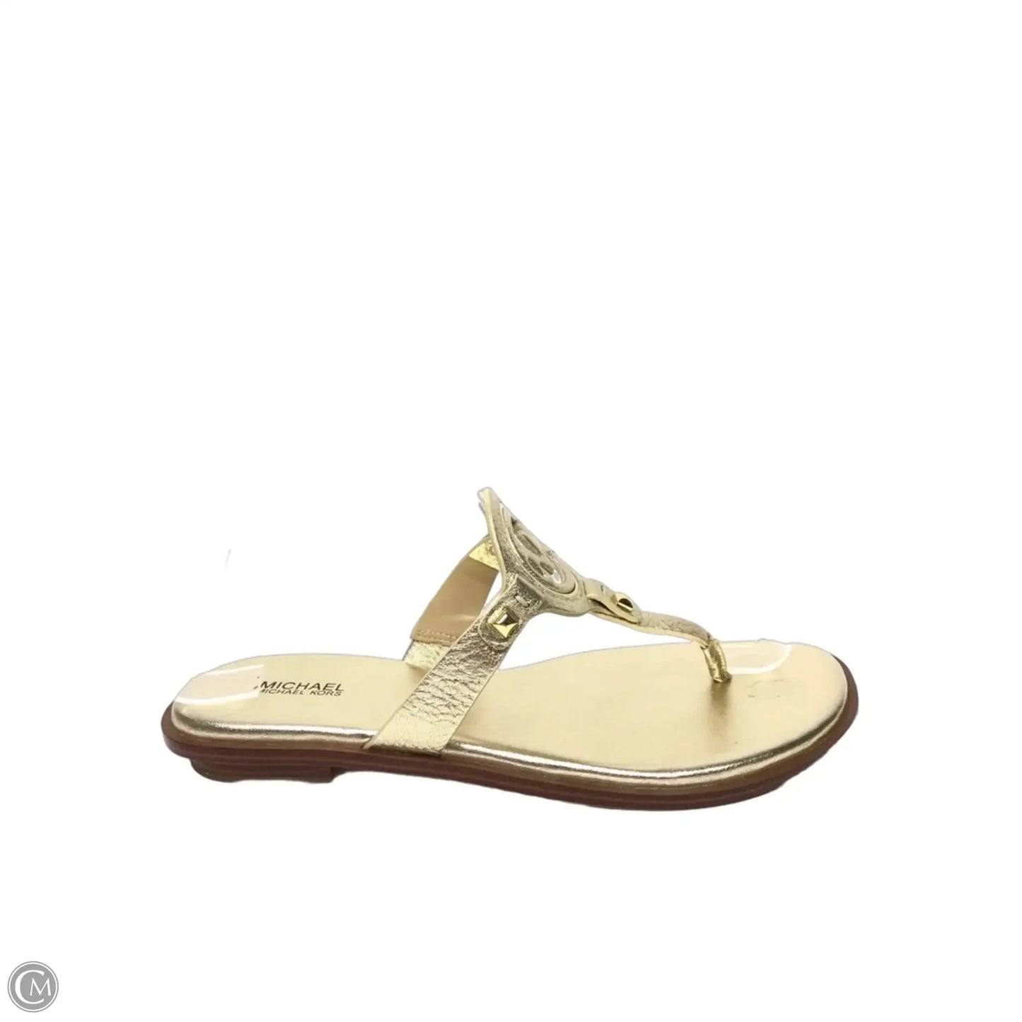 Sandals Flats By Michael By Michael Kors In Gold, Size: 9