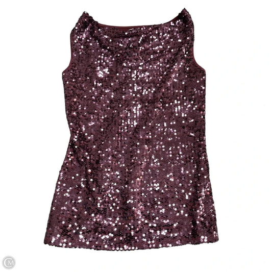 Blouse Sleeveless By Calvin Klein In Purple, Size: M