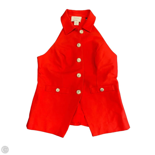 Top Sleeveless By Nicole Miller In Red, Size: S