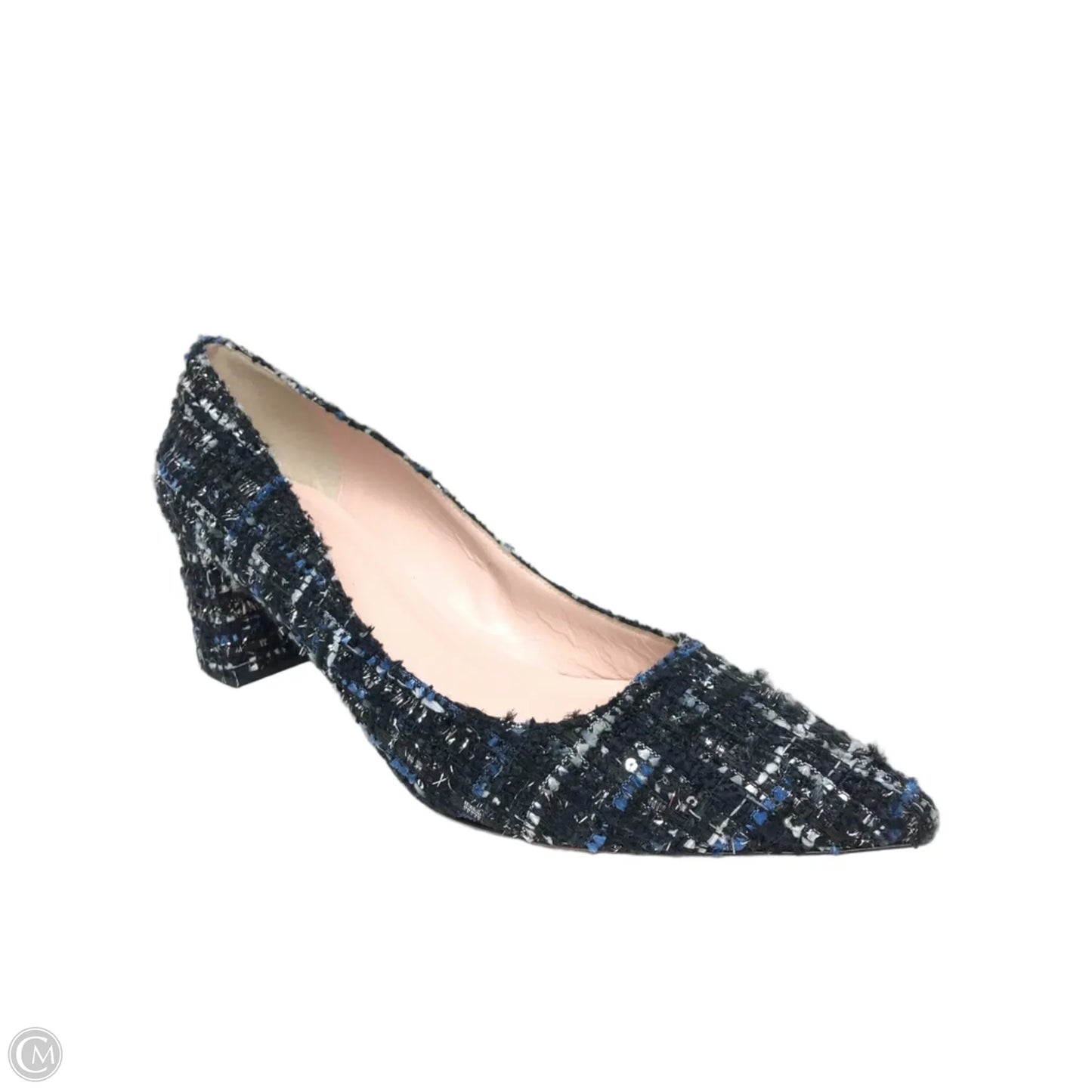 Shoes Heels Block By Kate Spade In Black & Blue, Size: 10