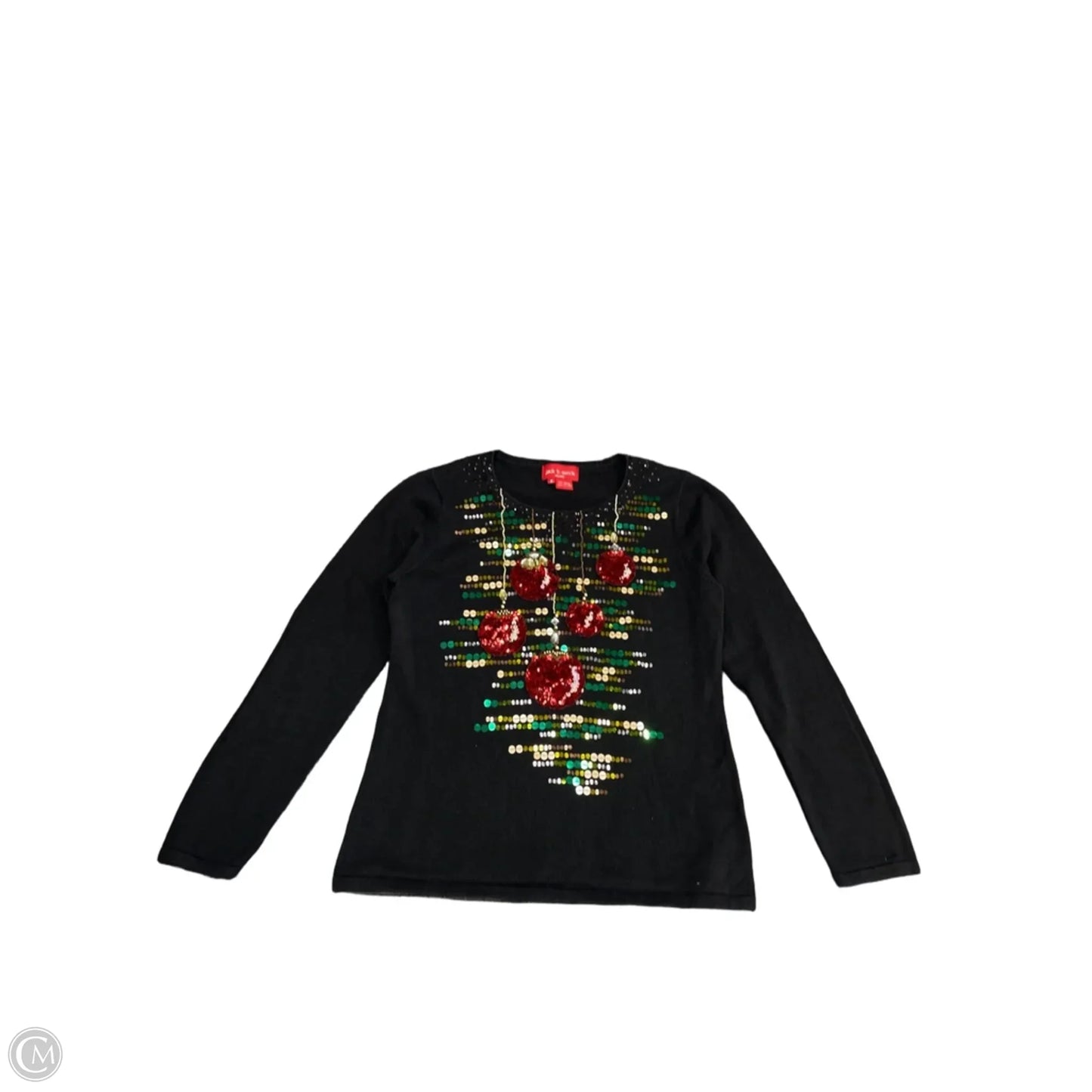 Top Long Sleeve Basic By Clothes Mentor In Black, Size: M