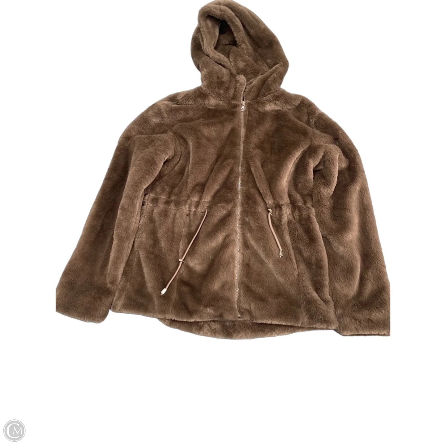 Jacket Faux Fur & Sherpa By Clothes Mentor In Brown, Size: S