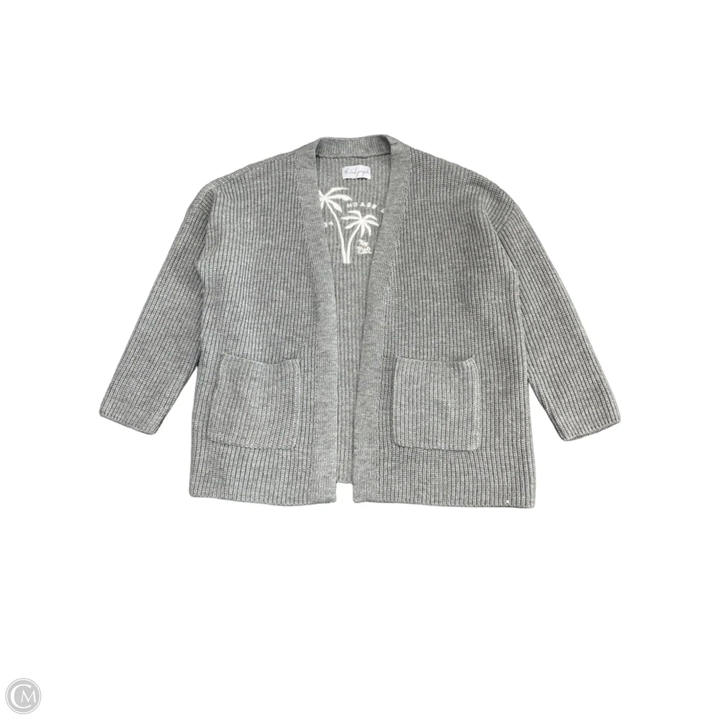 Sweater Cardigan By Cmc In Grey, Size: L