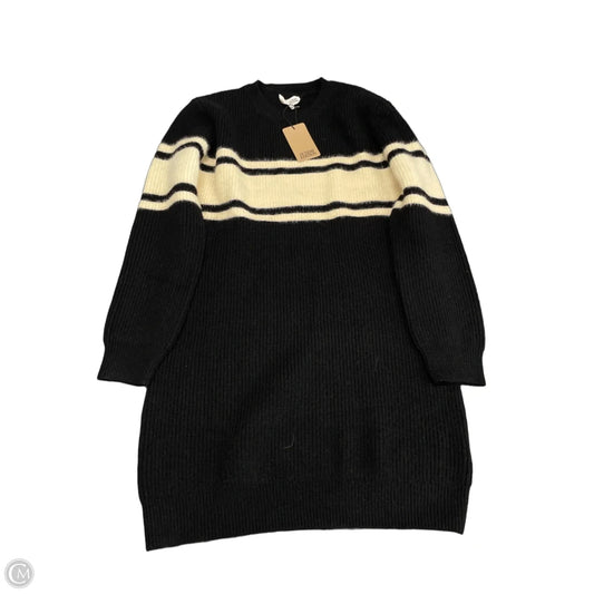 Dress Sweater By Clothes Mentor In Black & Cream, Size: L