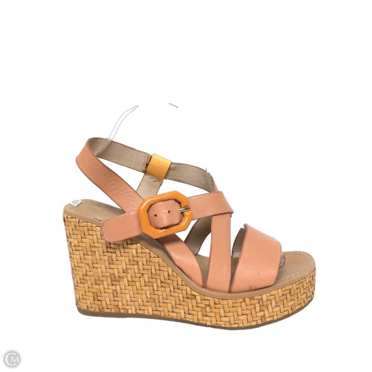 Sandals Heels Wedge By Louise Et Cie In Pink, Size: 9.5