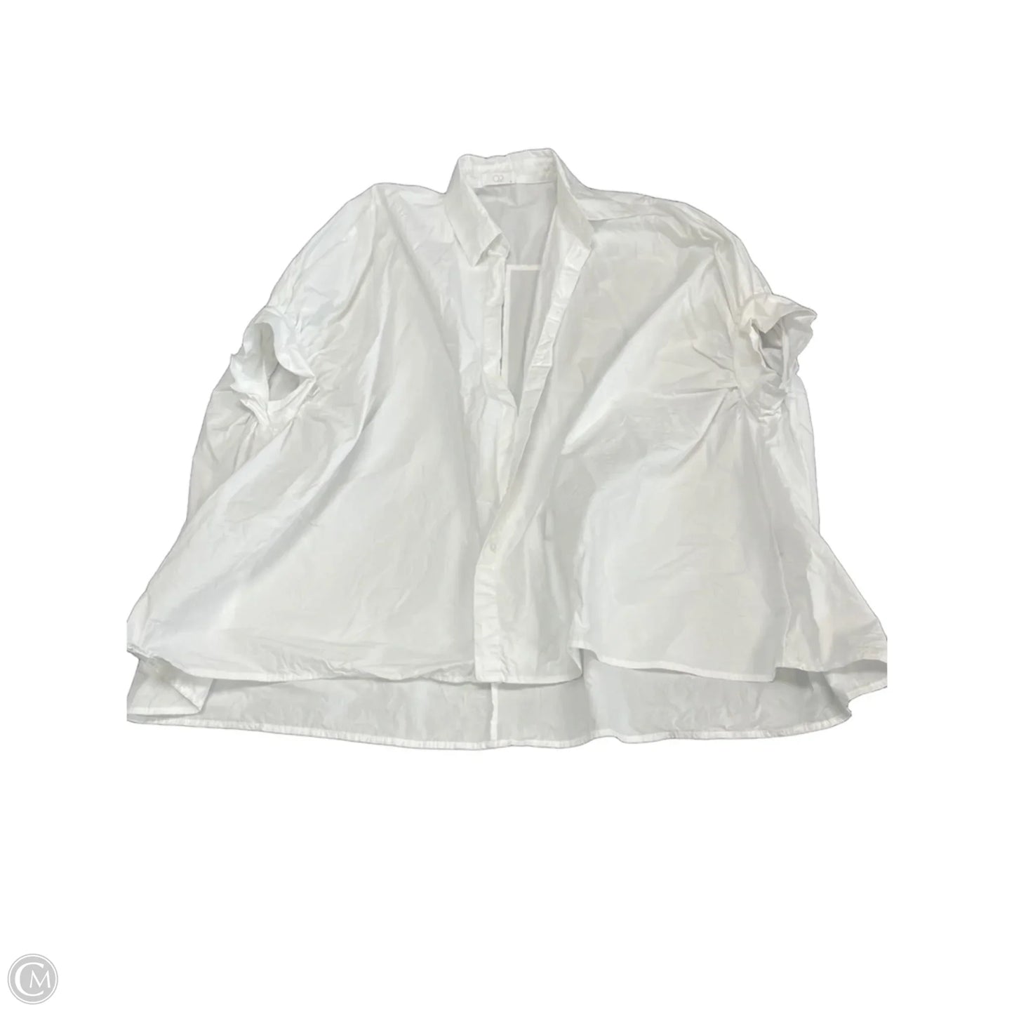 Top Short Sleeve By Clothes Mentor In White, Size: M