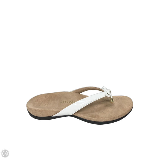 Sandals Flip Flops By Vionic In White, Size: 7
