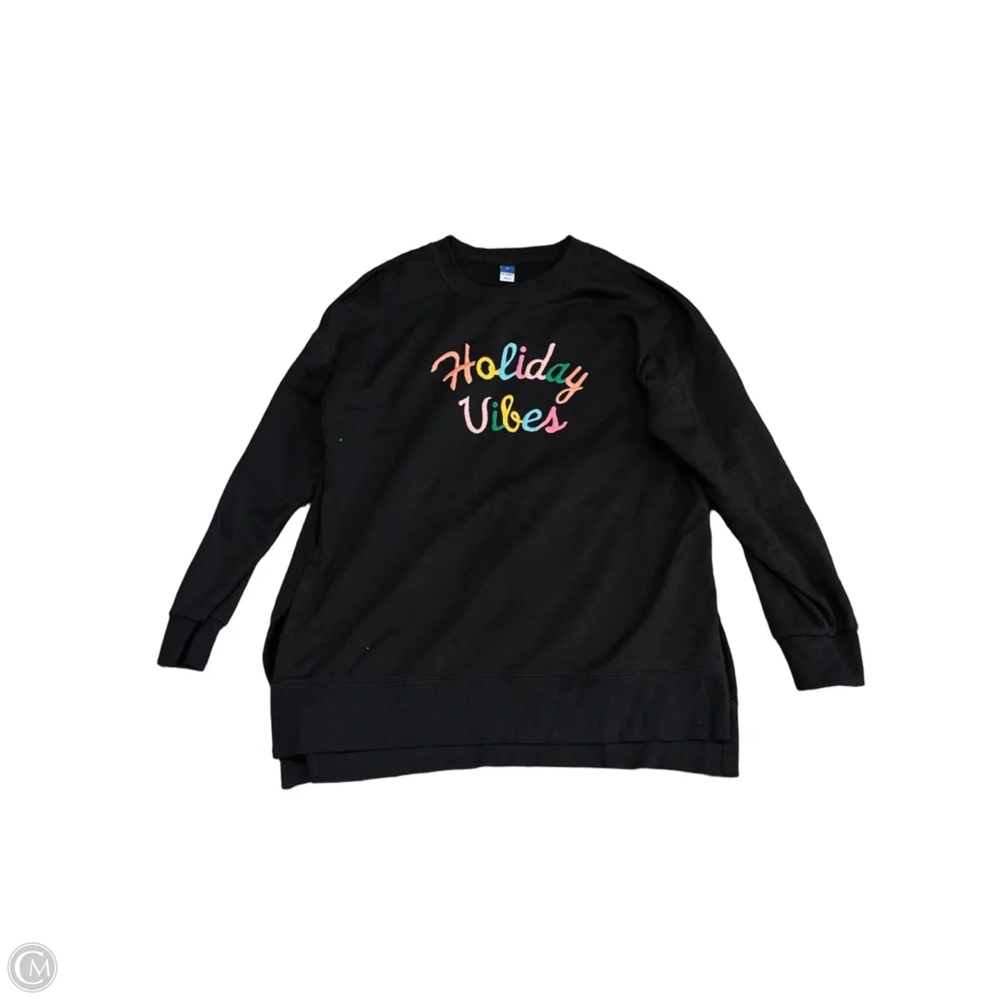 Sweatshirt Crewneck By Old Navy In Black, Size: M