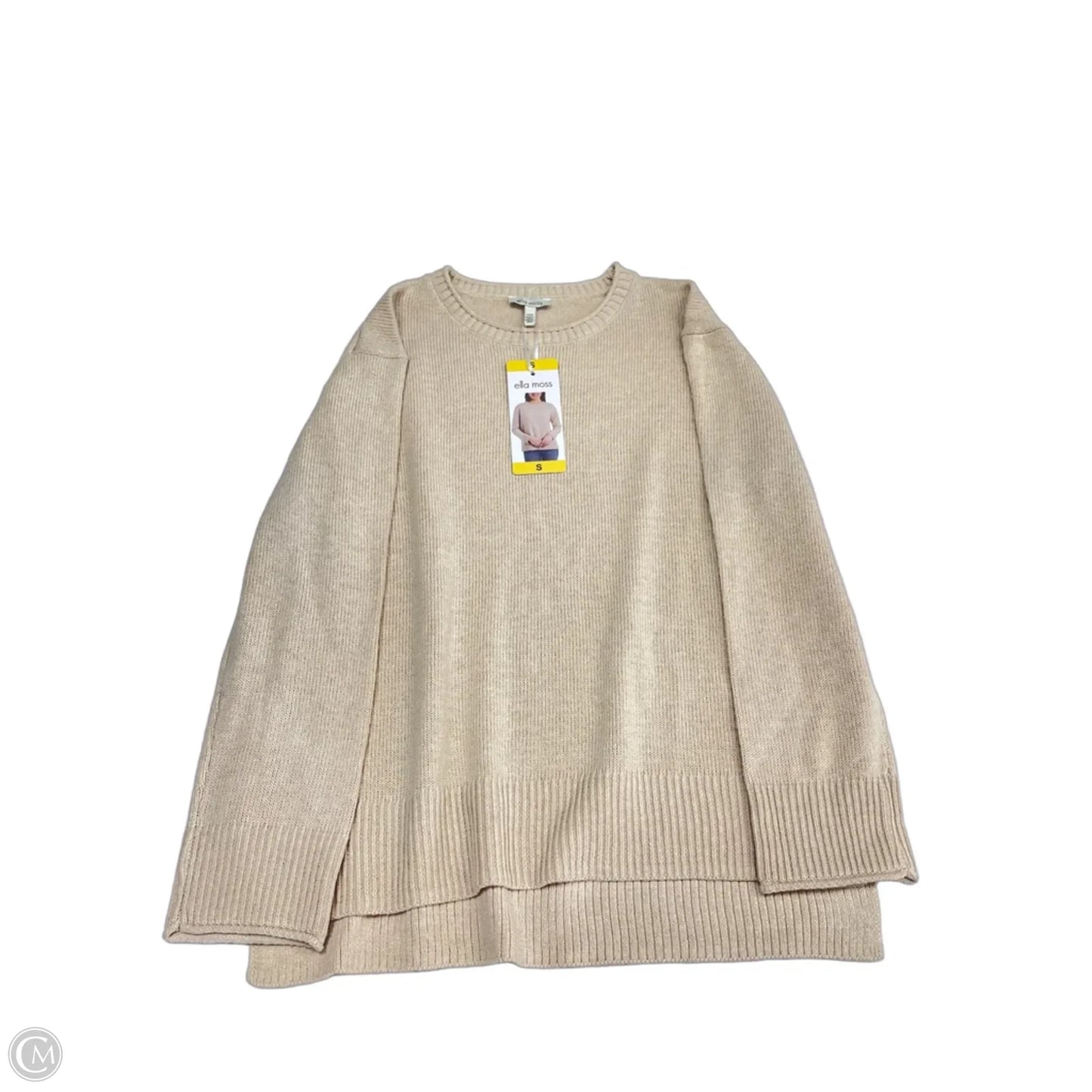 Sweater By Ella Moss In Beige, Size: S