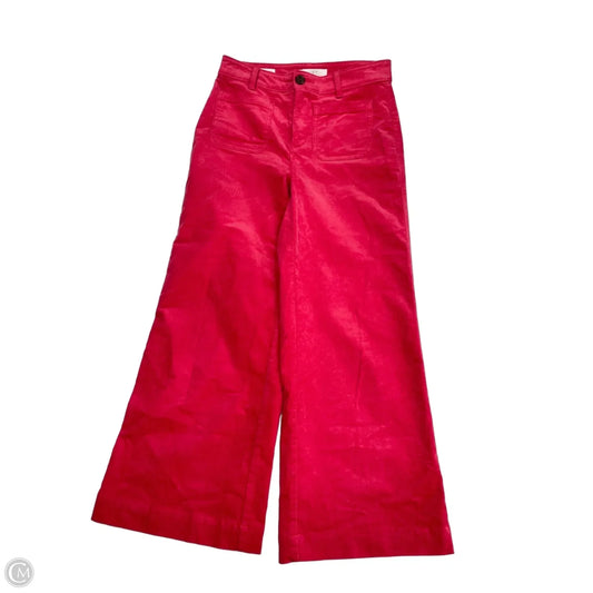 Jeans Wide Leg By Loft In Red, Size: 0