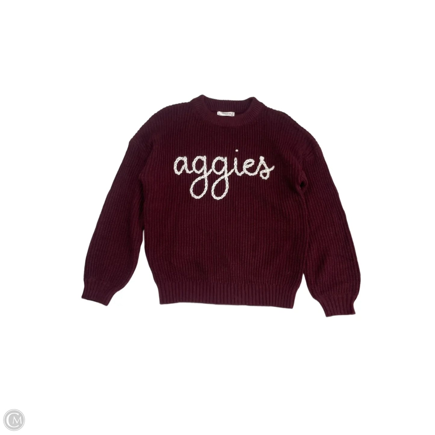 Sweater By Cme In Maroon, Size: S