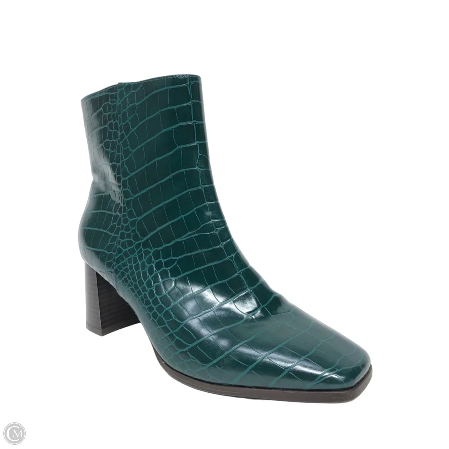Boots Ankle Heels By Inc In Green, Size: 9.5