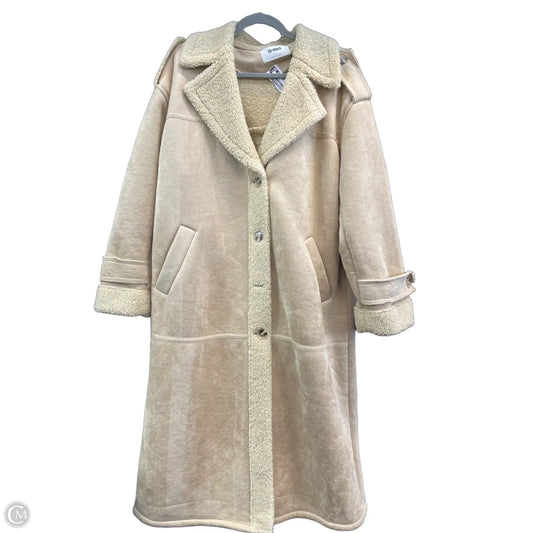 Coat Faux Fur & Sherpa By 4th & Reckless In Beige, Size: L