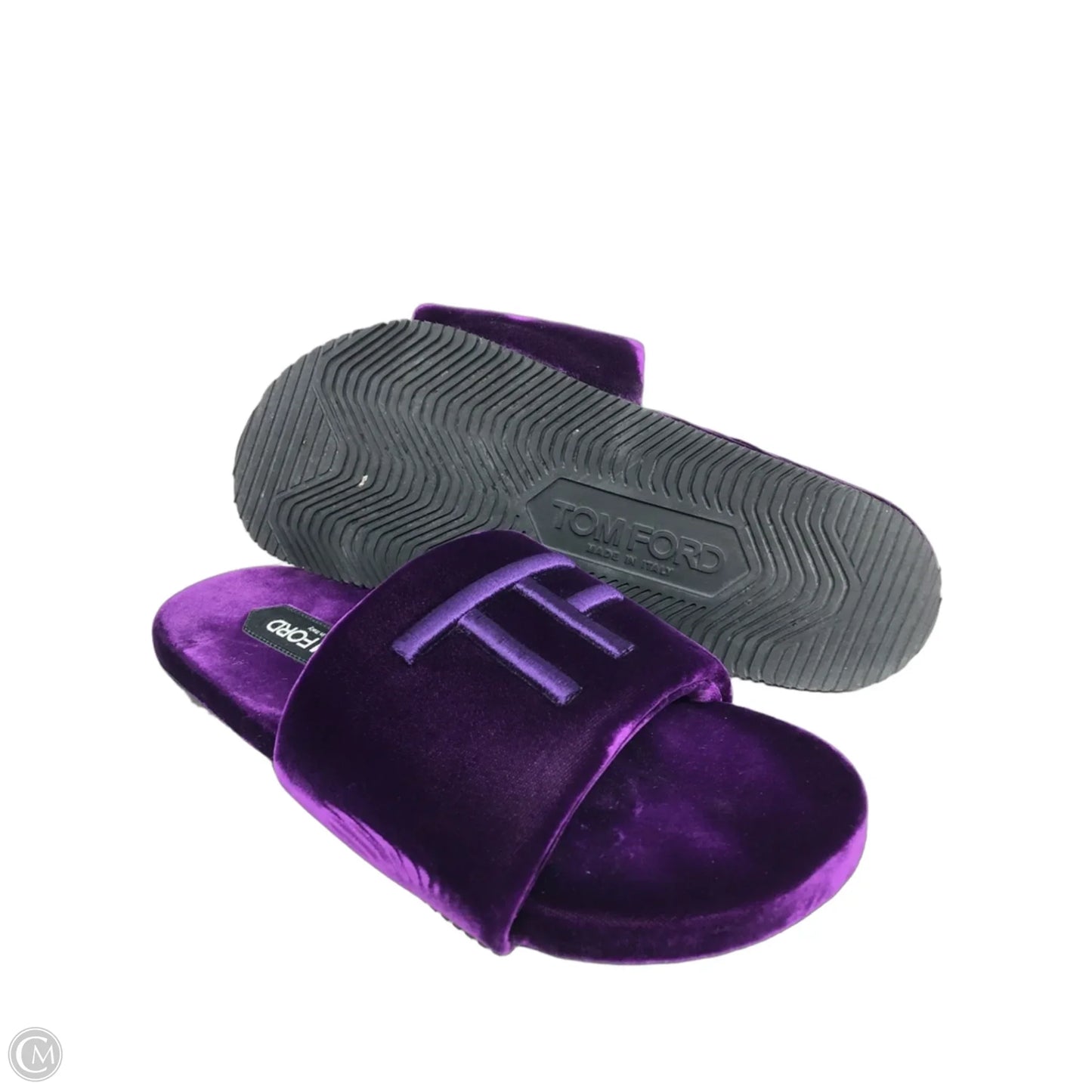 Slippers Luxury Designer By Tom Ford In Purple, Size: 8