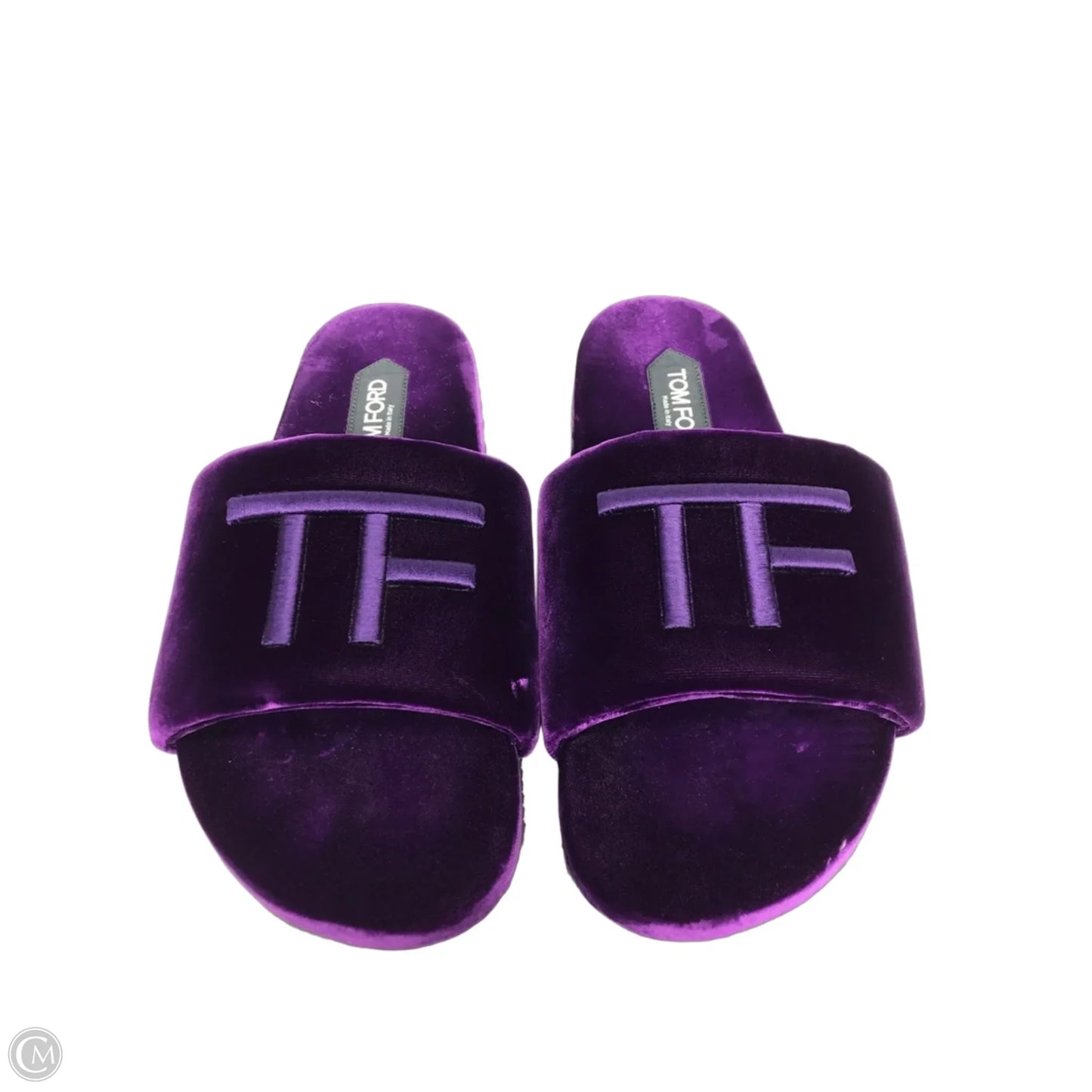 Slippers Luxury Designer By Tom Ford In Purple, Size: 8