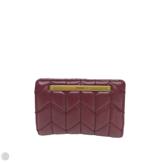 Wallet Leather By Fossil, Size: Small