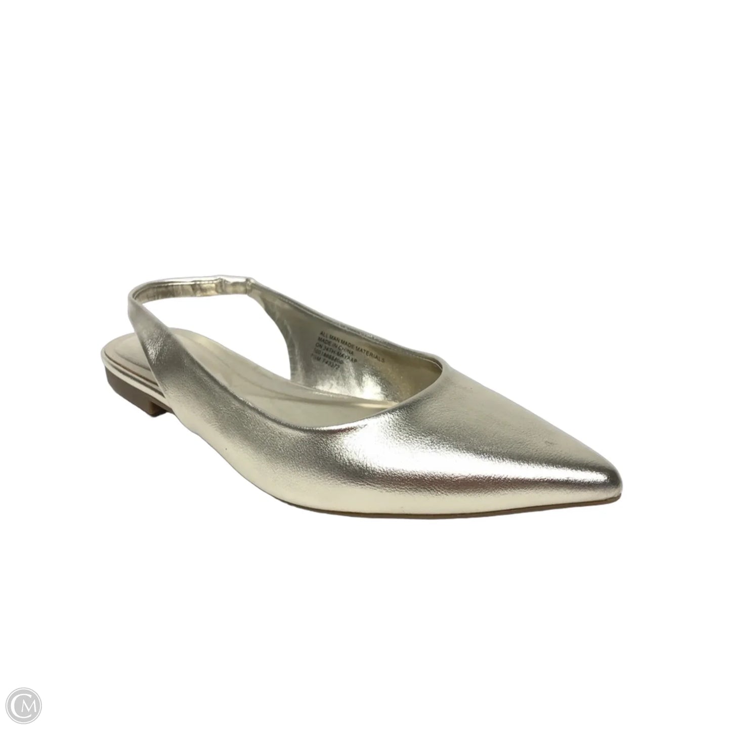 Shoes Flats By On 34th In Gold, Size: 7.5
