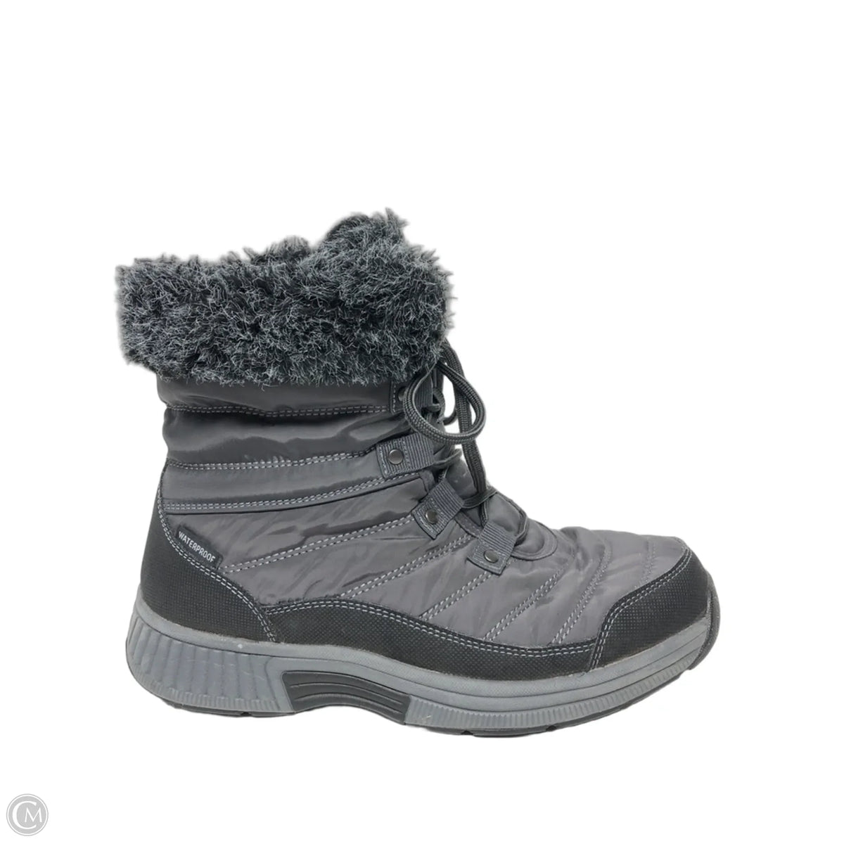Boots Snow By Clothes Mentor In Grey, Size: 8