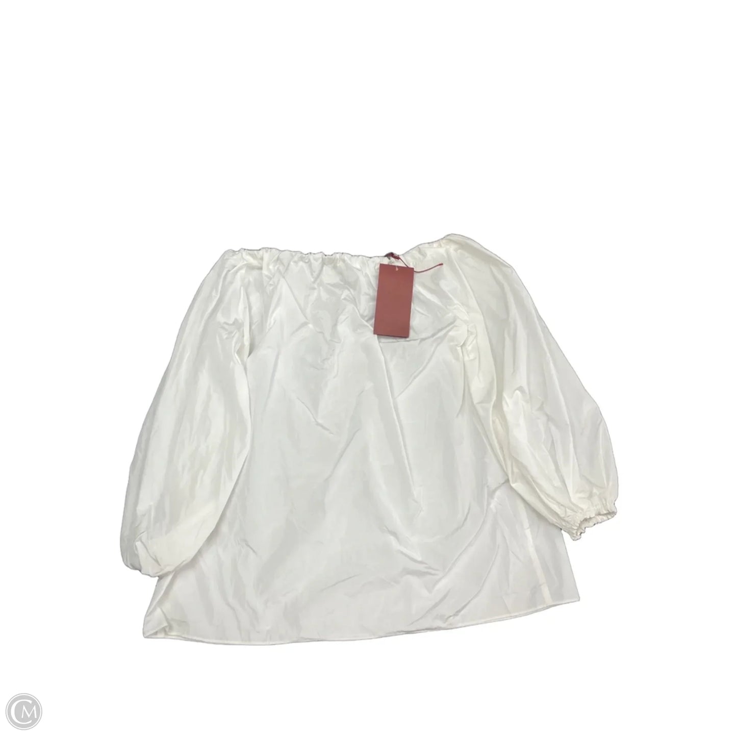 Blouse Designer By Max Mara In White, Size: 10