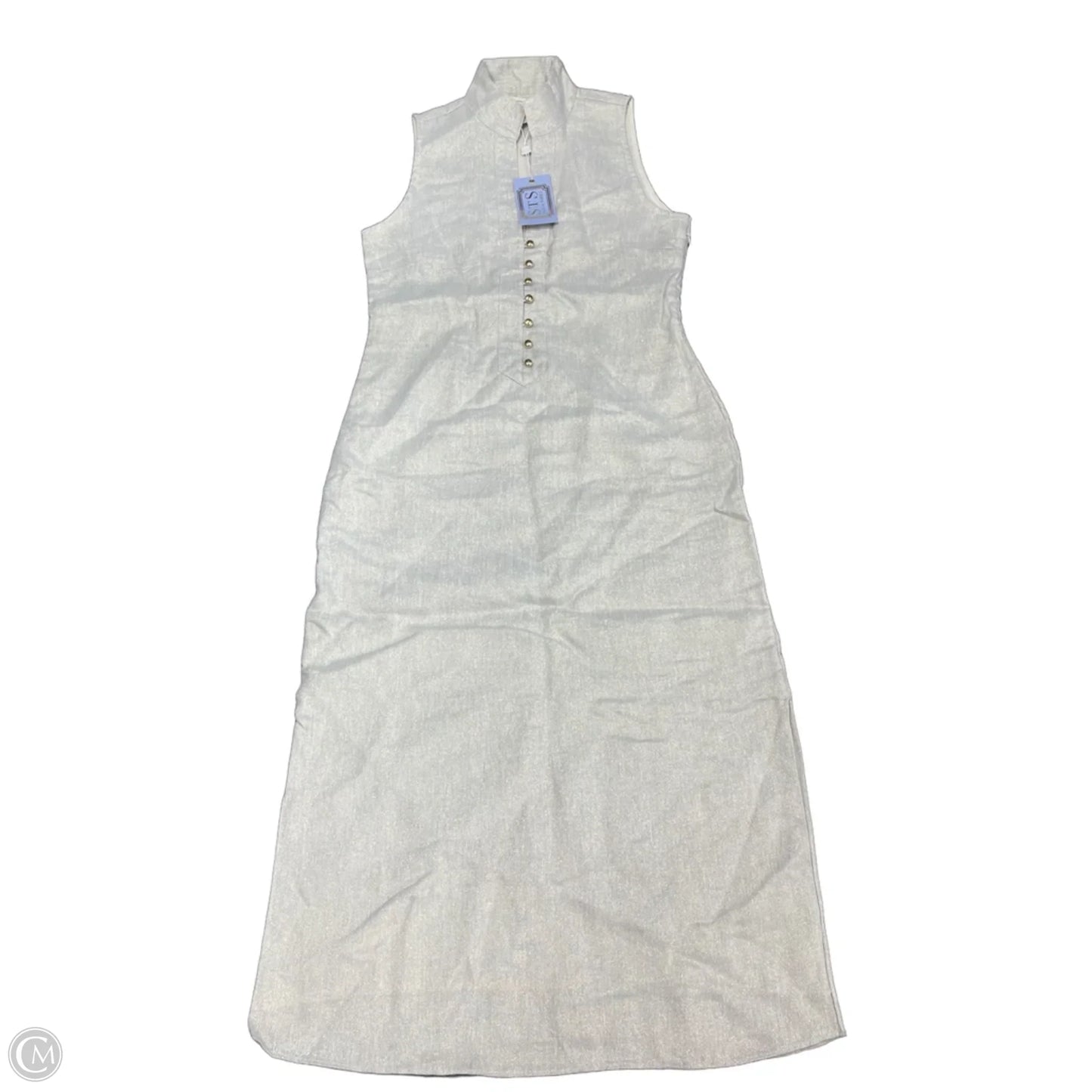 Dress Casual Midi By Sail To Sable In Beige, Size: S