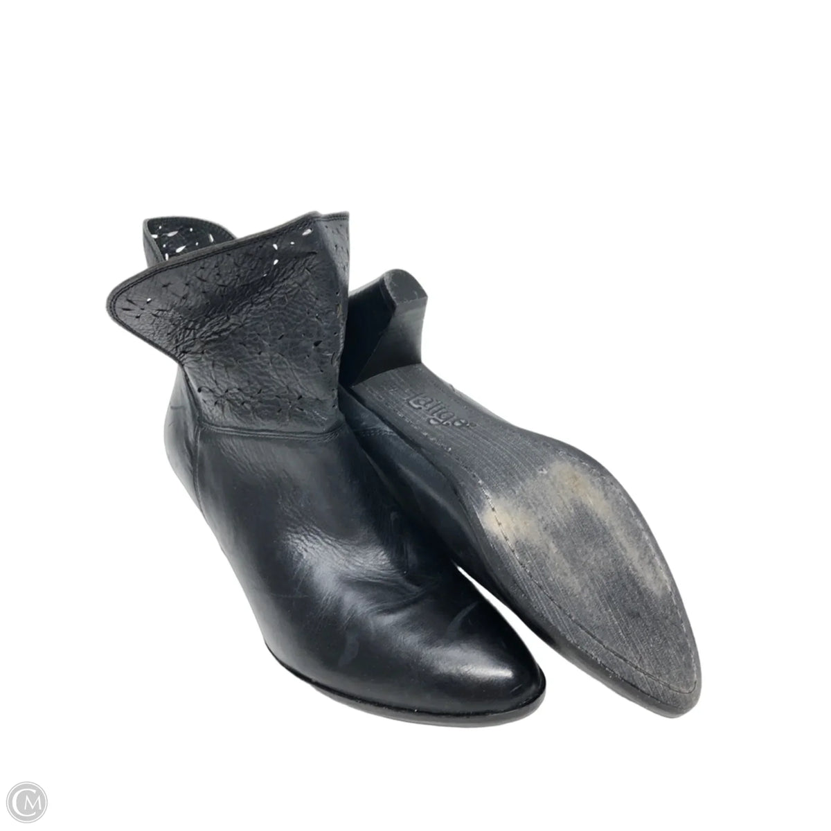 Boots Ankle Heels By Cmc In Blue, Size: 9.5