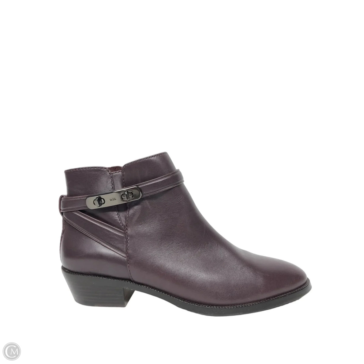 Boots Designer By Coach In Maroon, Size: 9.5