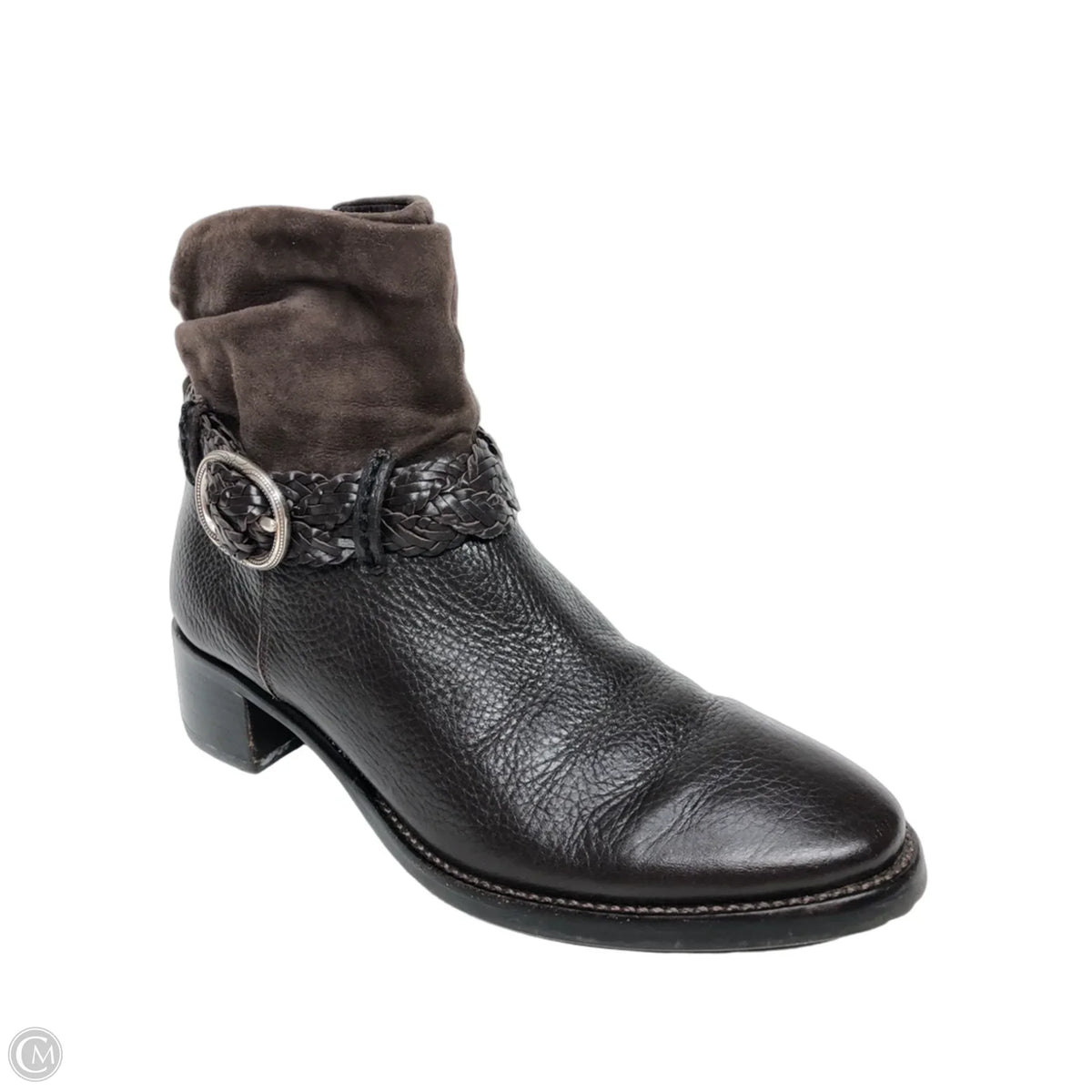 Boots Leather By Brighton In Brown, Size: 6