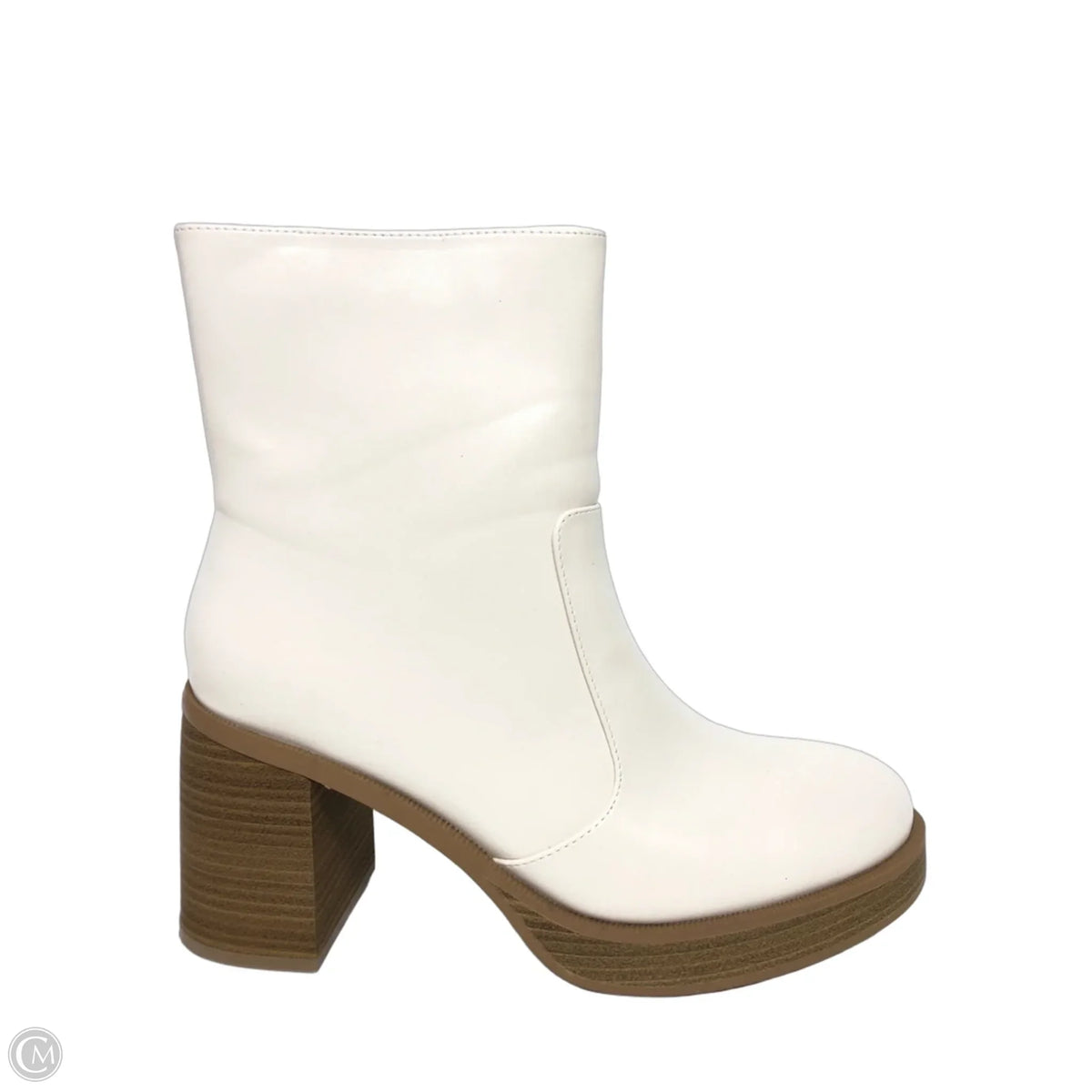 Boots Ankle Heels By Universal Thread In White, Size: 11