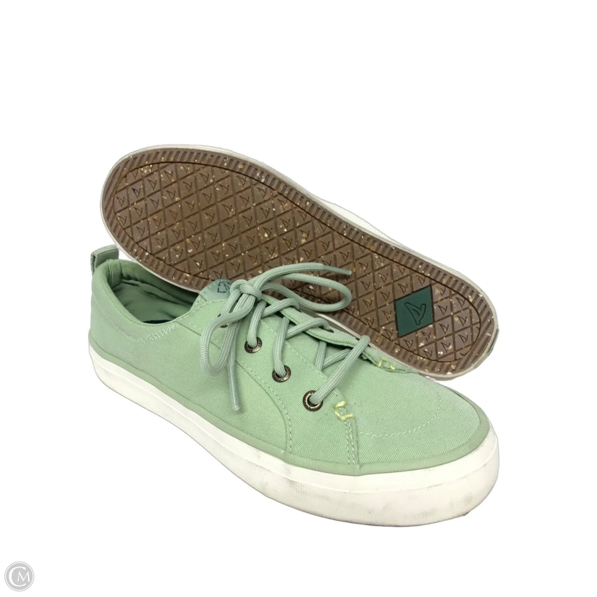 Shoes Sneakers By Sperry In Green, Size: 7
