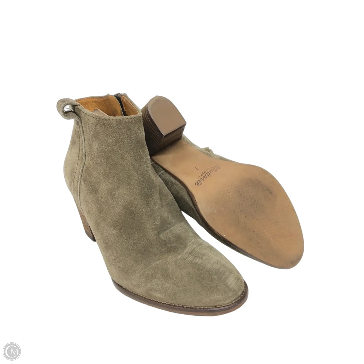Boots Ankle Heels By Madewell In Brown, Size: 7
