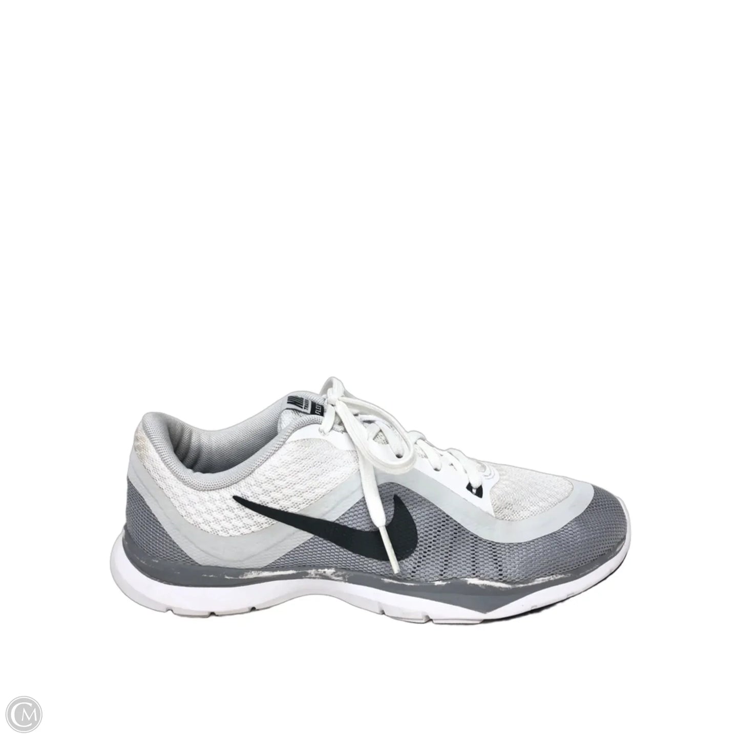 Shoes Athletic By Nike In Grey & White, Size: 7