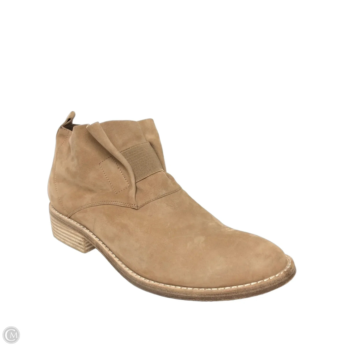 Boots Leather By Eileen Fisher In Beige, Size: 9