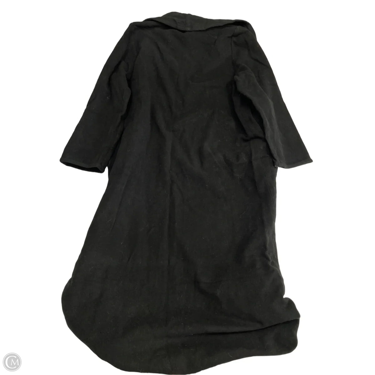 Coat Wool By Eileen Fisher In Black, Size: S