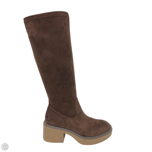 Boots Mid-calf Flats By White Mountain In Brown, Size: 6.5
